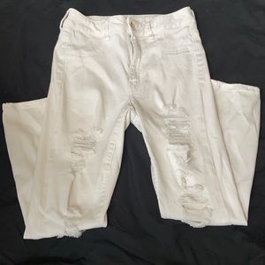 White American Eagle jeggings